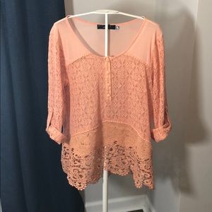 BKE boutique lace blouse